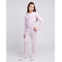 Load image into Gallery viewer, Lavender Bootcut Diamante Logo Tracksuit