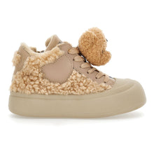 Load image into Gallery viewer, Beige Teddy Bear Plush Trainers