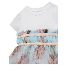 Load image into Gallery viewer, Blue & White Butterfly Tulle Dress