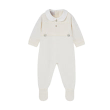 Load image into Gallery viewer, Cream Knitted Babygrow