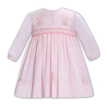 Load image into Gallery viewer, Pink Smocked & Embroidered Dress