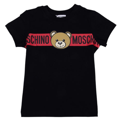 Black & Red Bear Logo T-Shirt