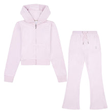 Load image into Gallery viewer, Lavender Bootcut Diamante Logo Tracksuit