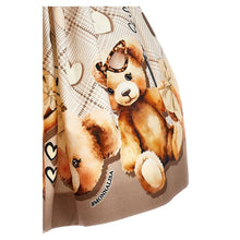 Load image into Gallery viewer, Ivory & Brown Teddy Skirt Set