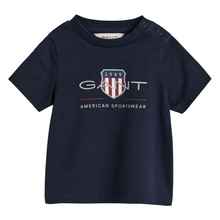Load image into Gallery viewer, Navy Baby Logo T-Shirt