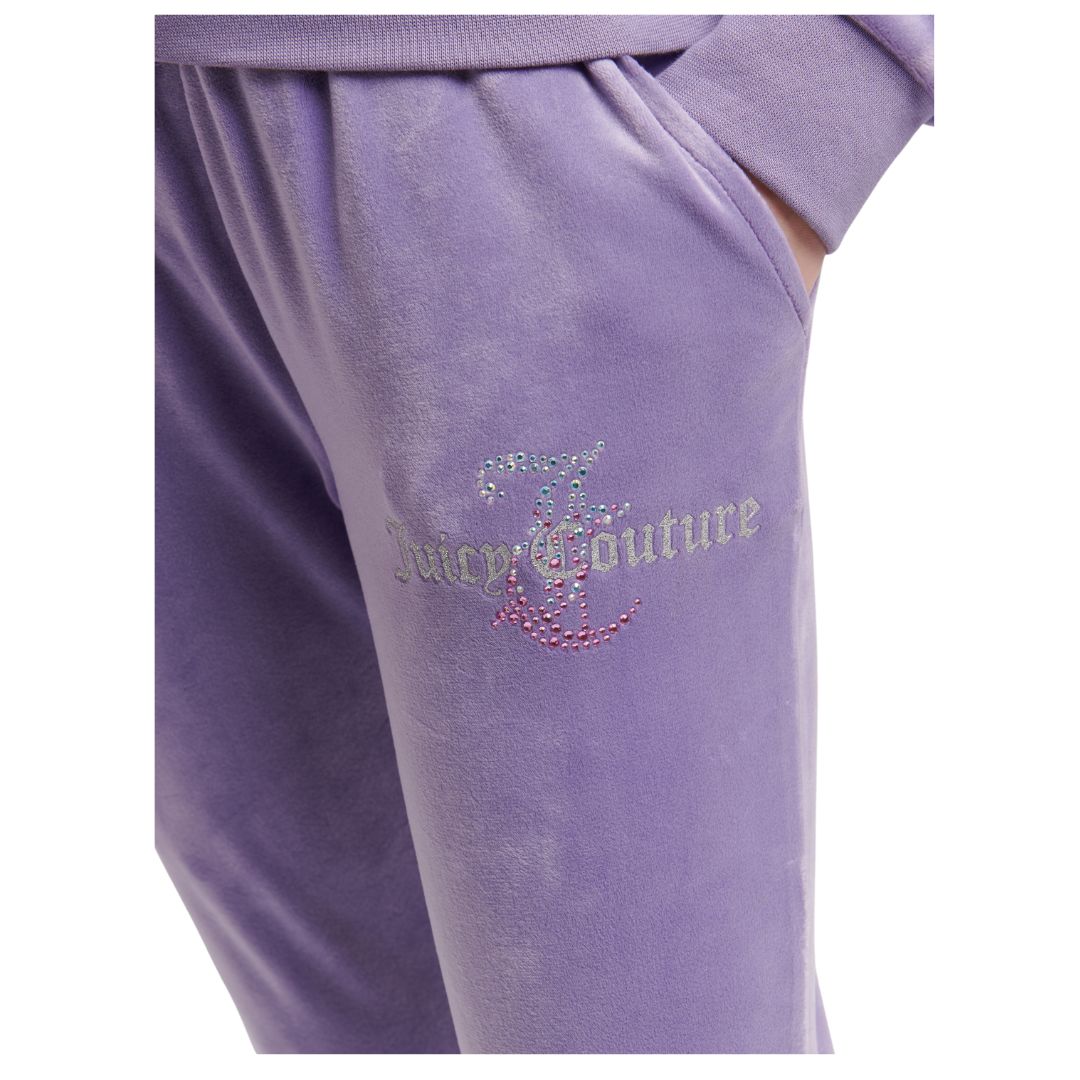 Juicy Couture - Lilac Slim Leg Glitter & Diamante Logo