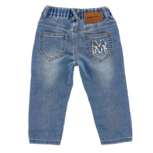 Load image into Gallery viewer, Denim Blue Bear Jeans