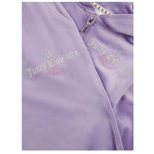 Load image into Gallery viewer, Lilac Slim Leg Glitter & Diamante Logo Tracksuit