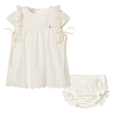 Load image into Gallery viewer, Ivory Broderie Anglaise Dress & Bloomers