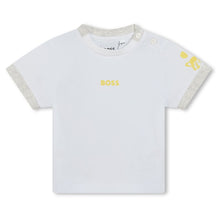 Load image into Gallery viewer, White T-Shirt &amp; Yellow Dungaree Gift Boxed