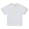 White T-Shirt & Yellow Dungaree Gift Boxed