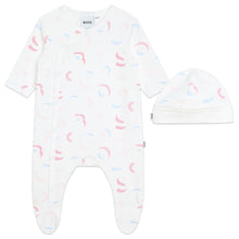 Load image into Gallery viewer, White &amp; Pink Letter Babygrow Set Gift Boxed