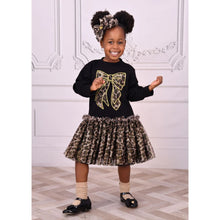 Load image into Gallery viewer, Black & Leopard Print "Juniper" Sweat Dress