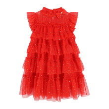 Load image into Gallery viewer, Red Sparkle Tulle "Mitzi" Dress