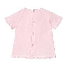 Load image into Gallery viewer, Girls Pink Knitted Top & Bloomers
