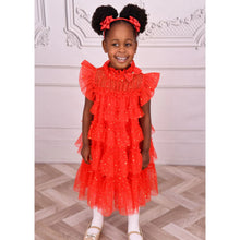 Load image into Gallery viewer, Red Sparkle Tulle "Mitzi" Dress