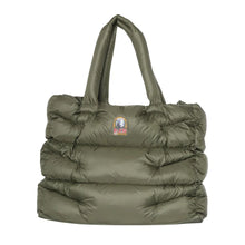 Load image into Gallery viewer, Olive Grey Padded Shopper Bag