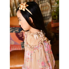 Load image into Gallery viewer, Sand Floral Tulle "Myrtisa" Dress