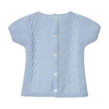 Load image into Gallery viewer, Blue knitted Shorts Set