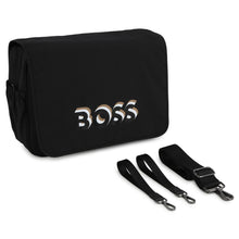 Load image into Gallery viewer, Black Double Logo Changing Bag &amp; Mat