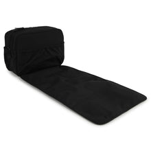 Load image into Gallery viewer, Black Double Logo Changing Bag &amp; Mat