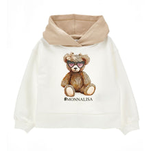 Load image into Gallery viewer, Ivory & Tan Hooded Teddy Tracksuit