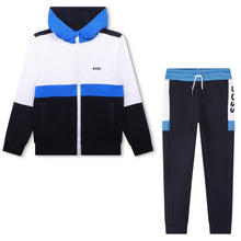 Load image into Gallery viewer, Navy Colour Block Tracksuit