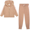 Beige Knitted Tracksuit