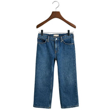 Load image into Gallery viewer, Denim Blue Relaxed Fit Jeans
