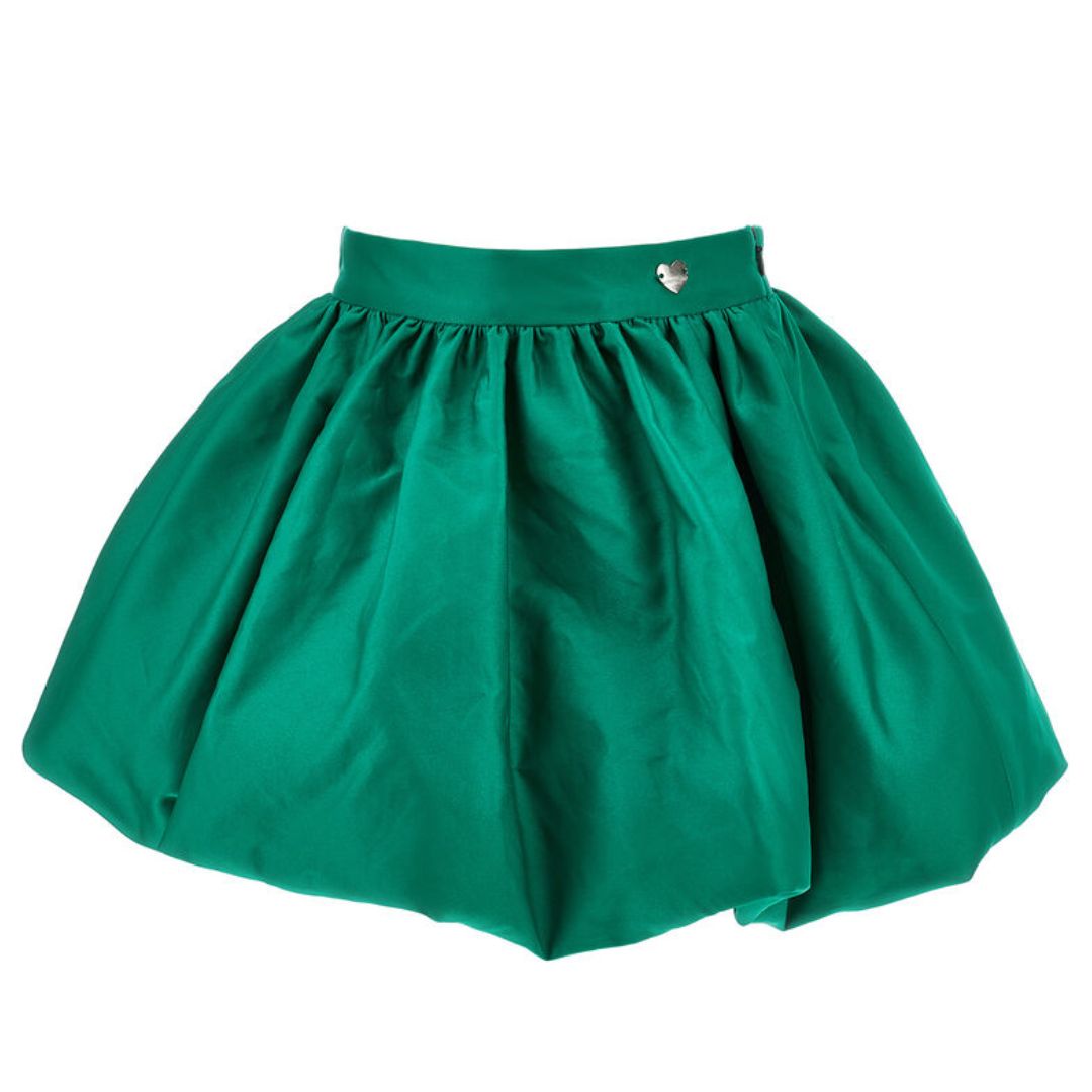 Monnalisa - Green Balloon Skirt & Rhinestone 'Daffy Duck' Top