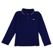 Load image into Gallery viewer, Blue Logo Polo Top
