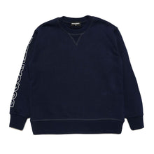 Load image into Gallery viewer, Navy Logo Sleeve Sweat Top