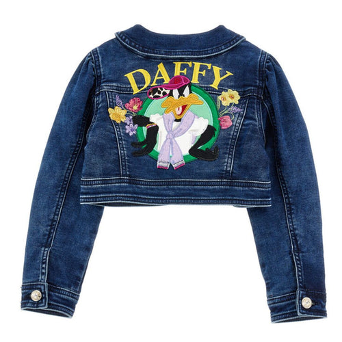 Cropped Denim 'Daffy' Denim Jacket