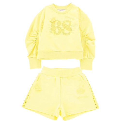 Yellow Sweat Top & Shorts