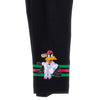 Black 'Daffy' Logo Leggings