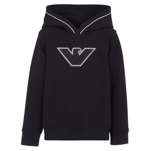 Navy Embroidered Eagle Hoodie