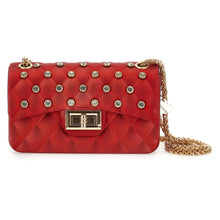 Load image into Gallery viewer, Red & Gold Rhinestone Bag