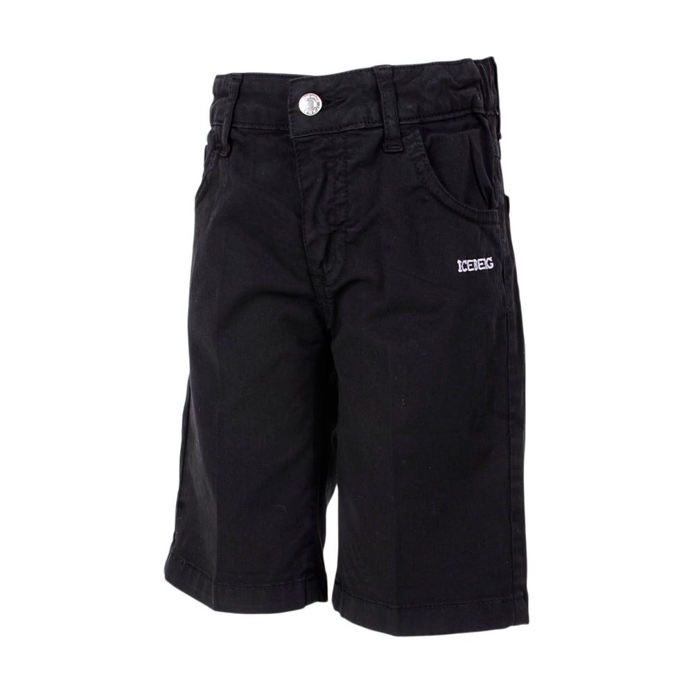 Iceberg Boys Black Chino Shorts Village Kids