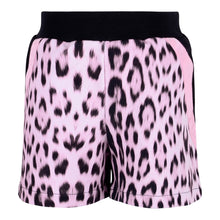 Load image into Gallery viewer, Roberto Cavalli Girls Black &amp; Pink Leopard Shorts