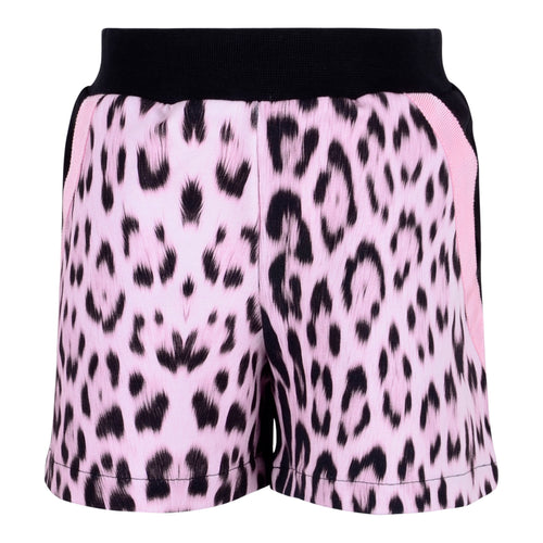 Roberto Cavalli Girls Black & Pink Leopard Shorts