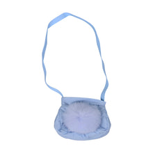 Load image into Gallery viewer, Blue Pompom Bag