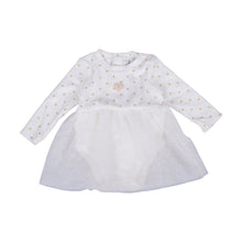Load image into Gallery viewer, Ivory &amp; Gold Polka Dot Tutu Body In A Gift Tin