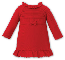 Load image into Gallery viewer, Red Knitted Bow Dress