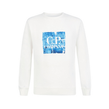 Load image into Gallery viewer, White Faded Logo Sweatshirt