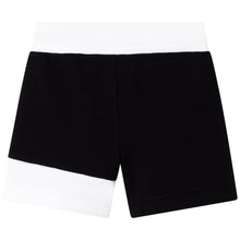Load image into Gallery viewer, Girls Black & White Sweat Shorts