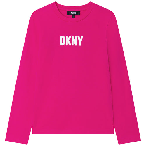 Girls Bright Pink DKNY Top