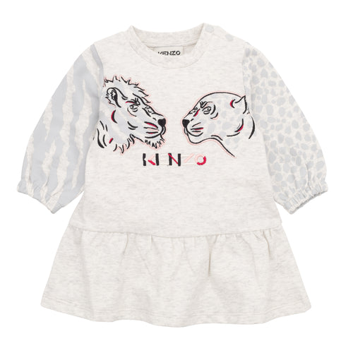 Baby Girls Grey Tigers Dress
