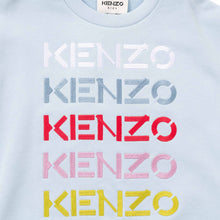 Load image into Gallery viewer, Pale Blue Kenzo Embroidered Sweat Top