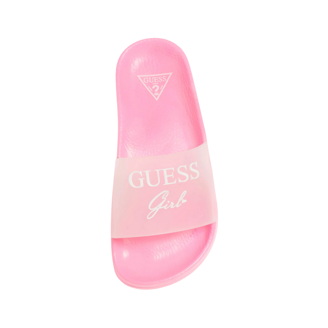 Pink hot sale guess slides