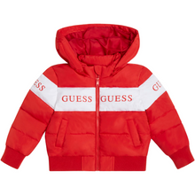 Load image into Gallery viewer, Red &amp; White Padded Coat
